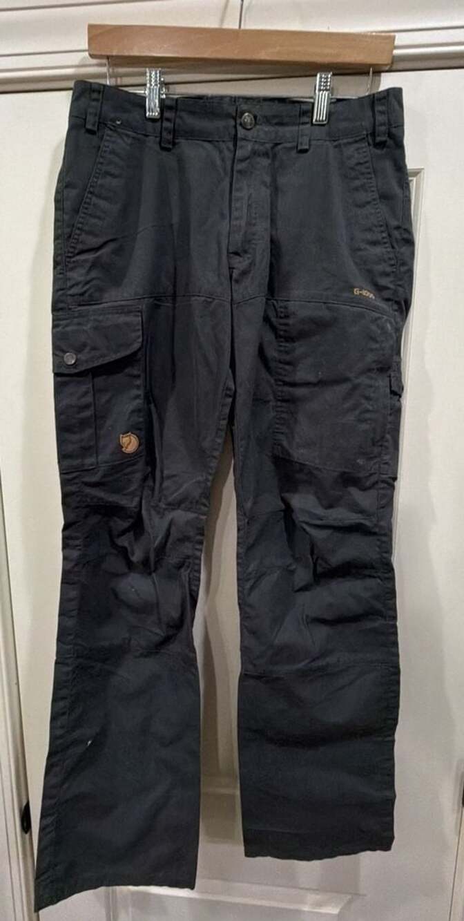 Fjallraven Barents Pro Trousers Size US 29 Dark Grey Cargo G-1000